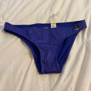 Holister Sparkly Blue Bikini bottom NWT